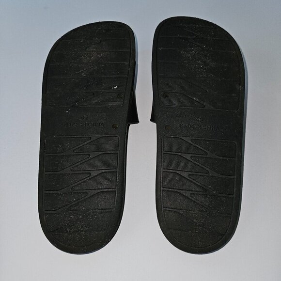 NETFLIX Black Slides Sandals Shoes Size 42 (approx women\'s 11/men\'s 8) RARE HTF main image 10